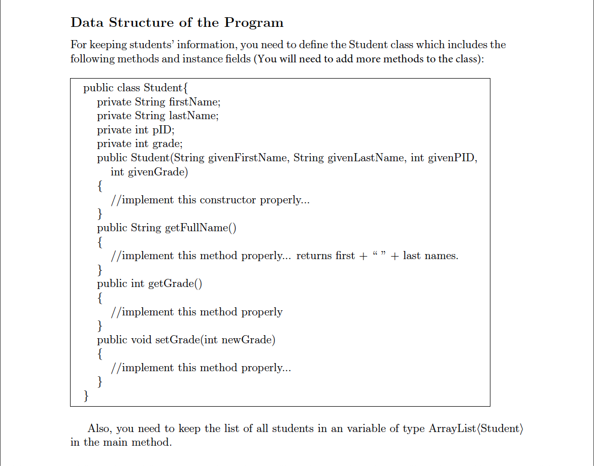 Solved For this programming assignment, you will | Chegg.com