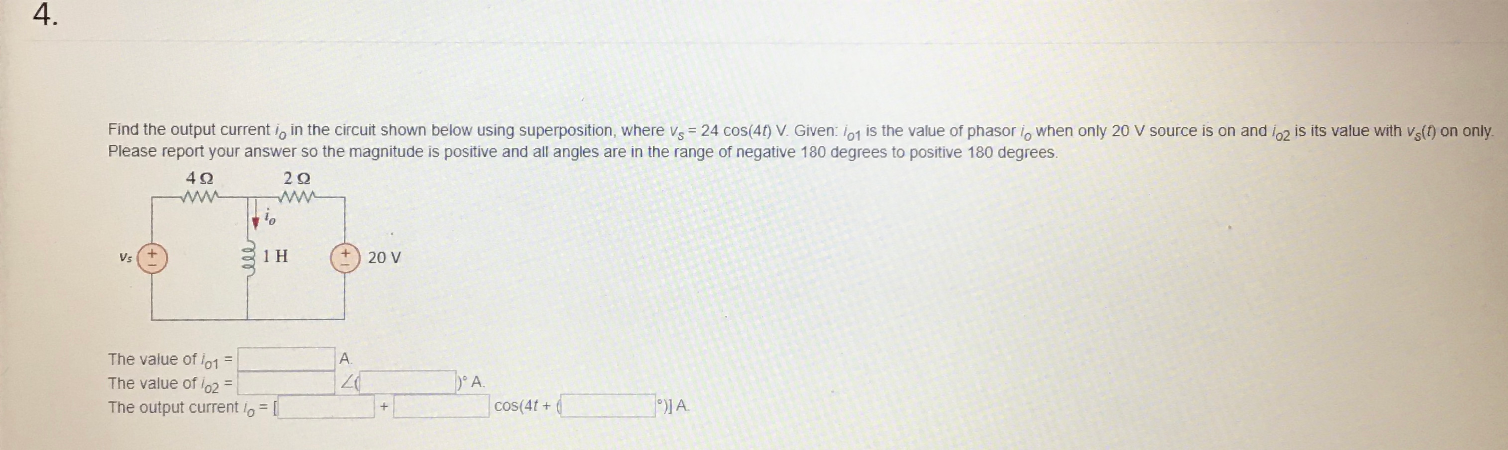 Solved Determine the value of the output voltage in the | Chegg.com