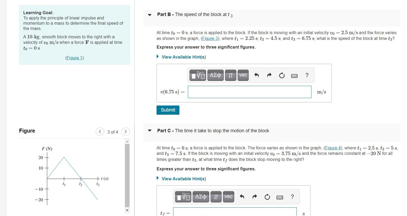 Solved Part A - Constant forces . Learning Goal: To apply | Chegg.com