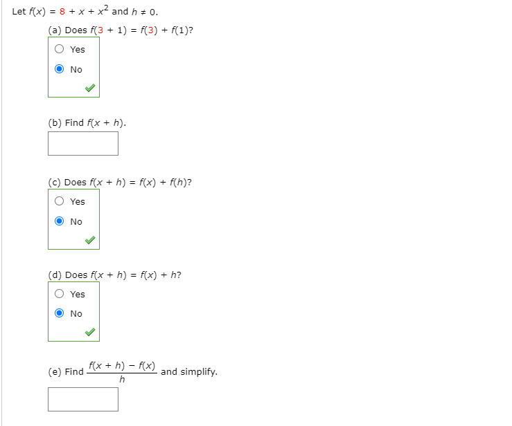 Solved Let F X 8 X X2 And H 0 A Does F 3 1 Chegg Com