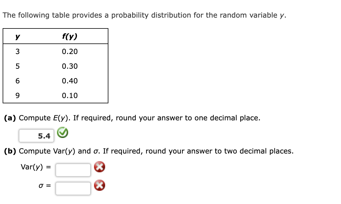 Solved The Following Table Provides A Probability | Chegg.com