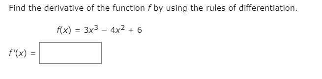 Solved Find the derivative of the function f by using the | Chegg.com