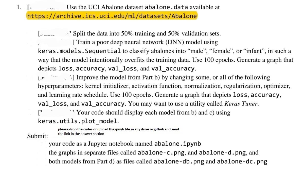 Uci abalone hot sale