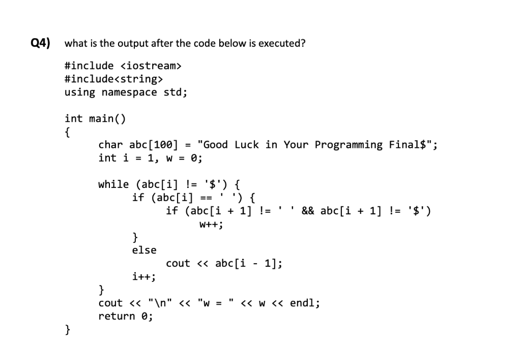 Solved Q2) what is the output after the code below is | Chegg.com