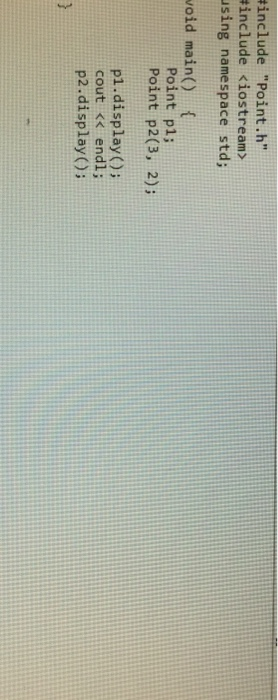 Solved Write a class named Point that contains an x and y | Chegg.com