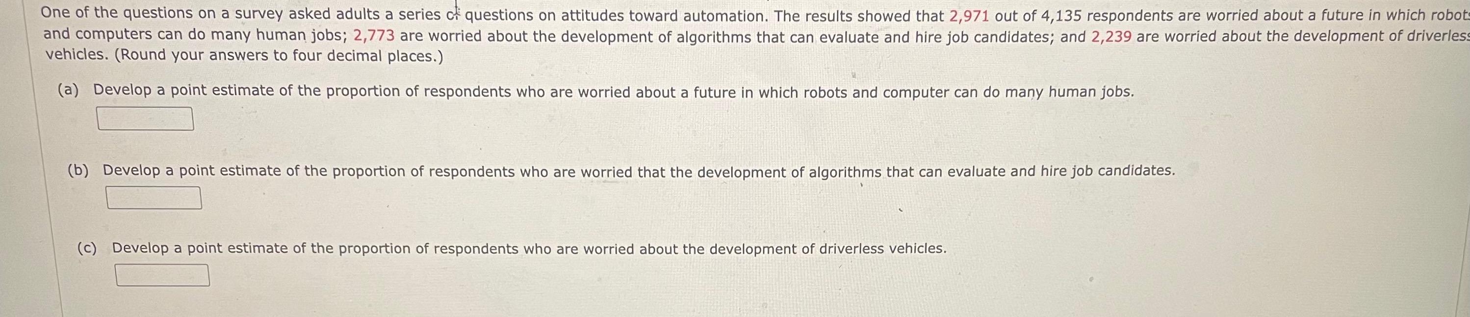 Solved vehicles. (Round your answers to four decimal | Chegg.com