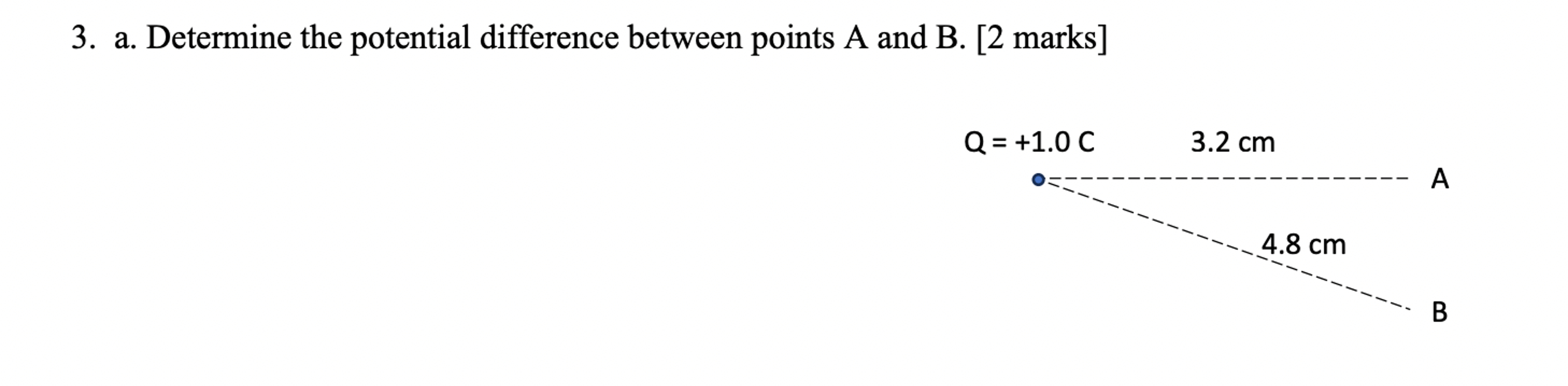 Solved a. ﻿Determine the potential difference between points | Chegg.com