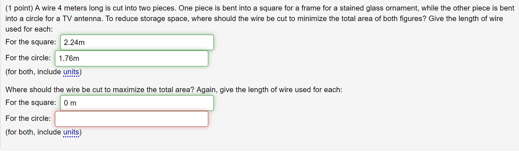 A piece of wire. 234 metres long, broke into two pieces. One piece is 58  metre long. How long is the other piece?