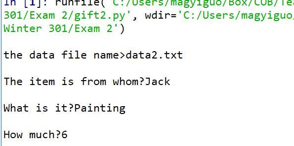 Solved In this part of exam, you are asked to write a Python | Chegg.com