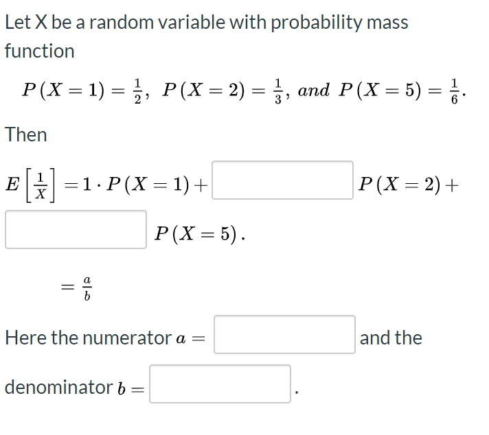 Solved Let X be a random variable with probability mass | Chegg.com