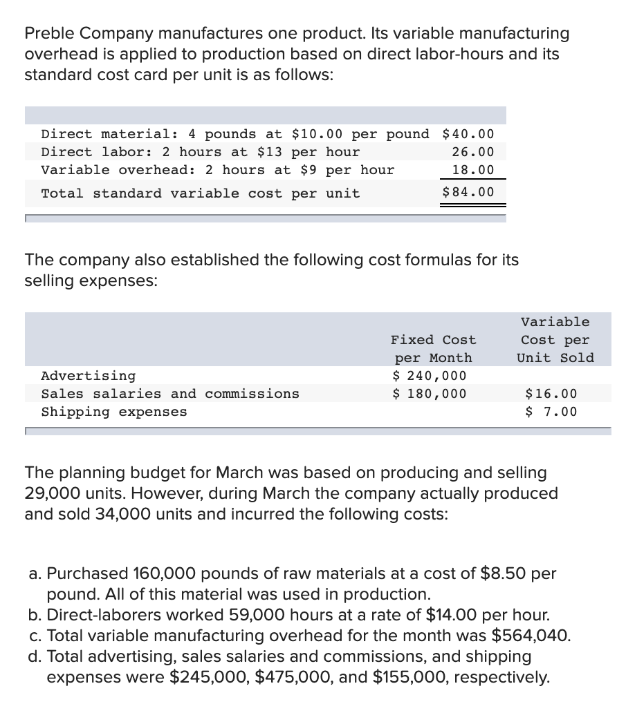 Solved 8. What Is The Direct Labor Rate Variance For March? | Chegg.com