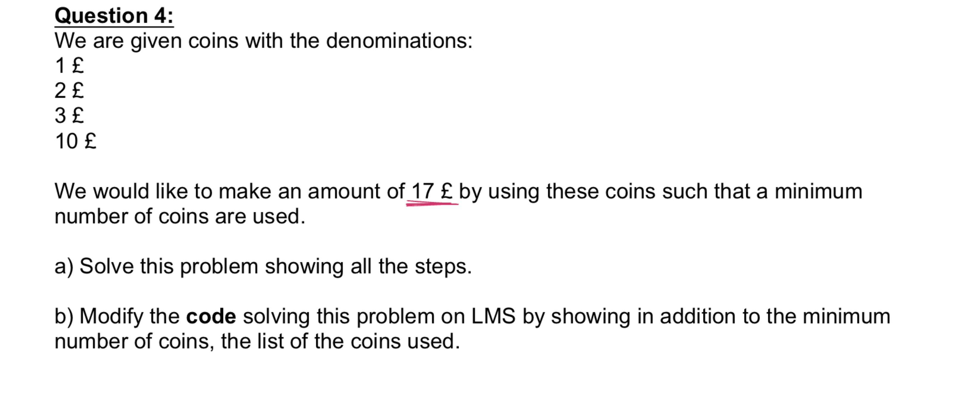 Solved Question 4:We are given coins with the | Chegg.com