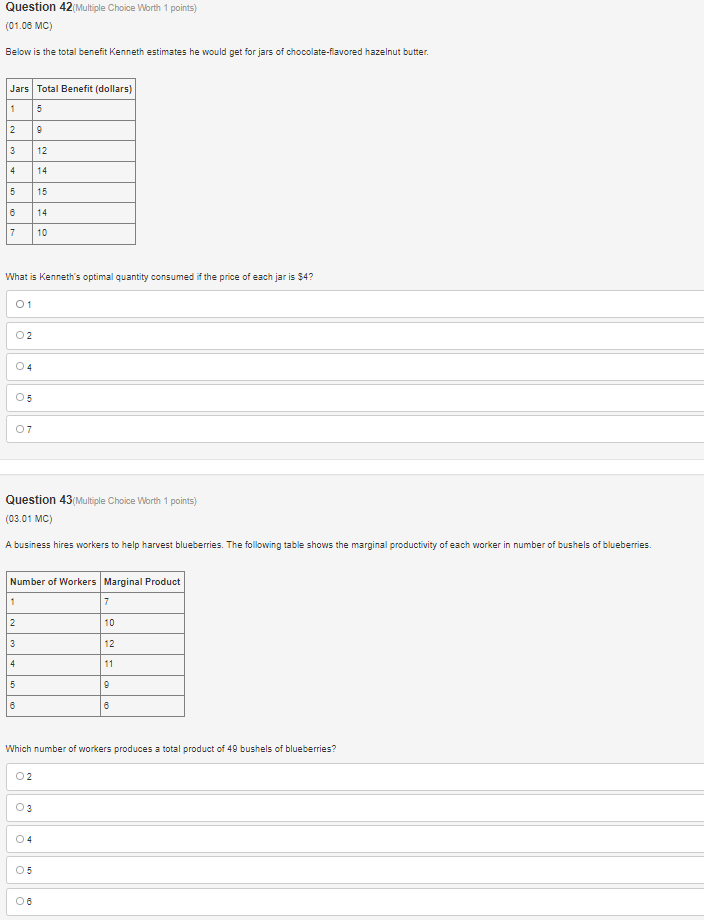 Solved Question 38(Multiple Choice Worth 1 points) (06.01 | Chegg.com