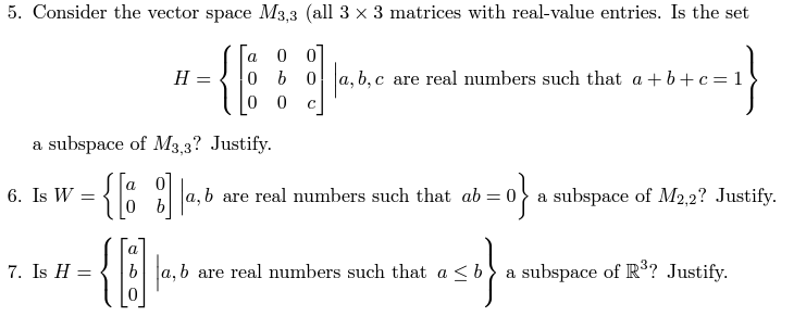 Solved 5. Consider the vector space M3,3 (all 3 x 3 matrices | Chegg.com