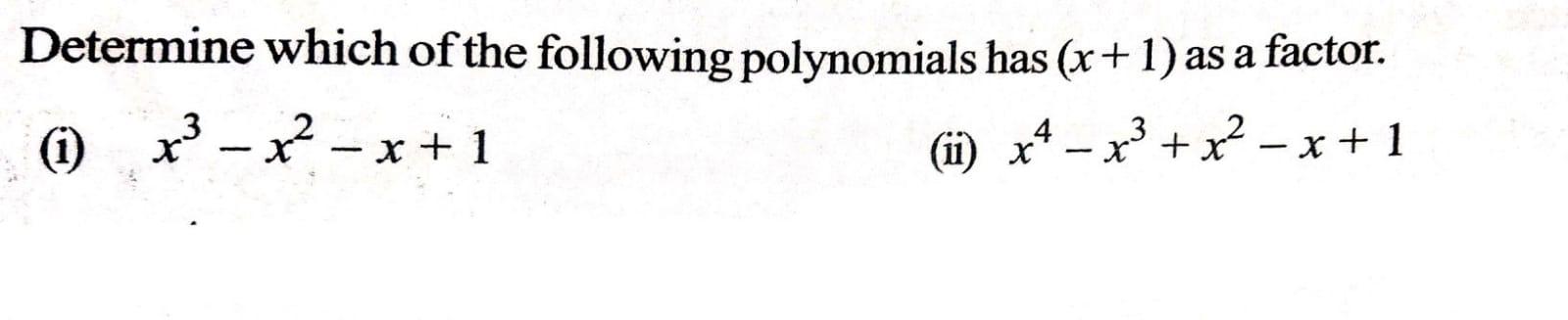 Solved Determine Which Of The Following Polynomials Has | Chegg.com