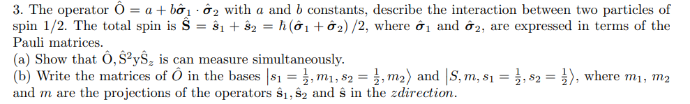 Solved Quantum Mechanics Problem. Solve The Following | Chegg.com