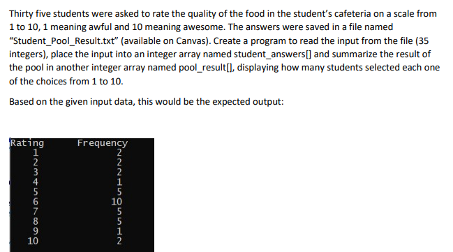 Solved Thirty five students were asked to rate the quality 