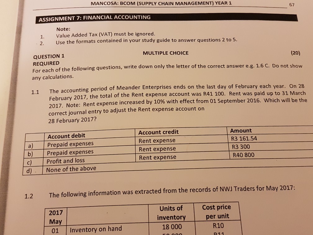 bcom assignment answers