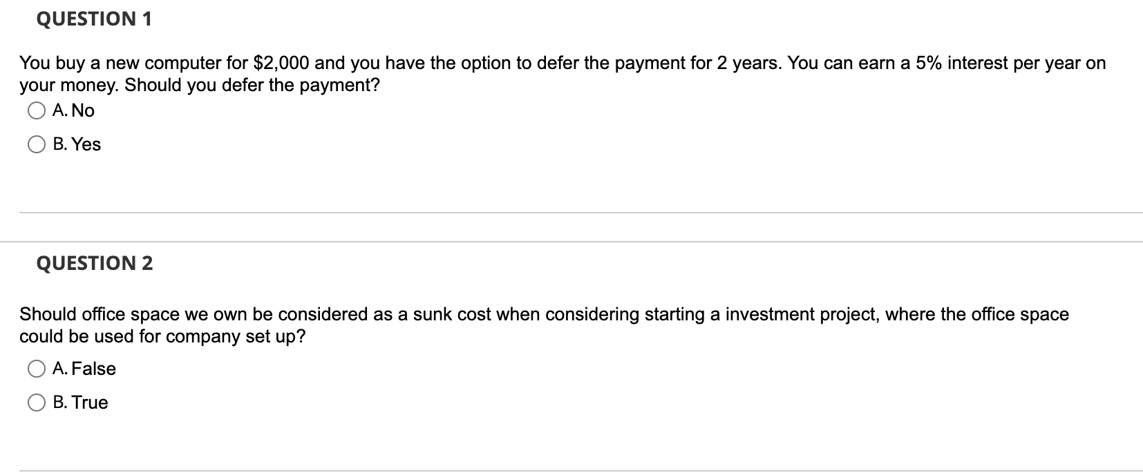 QUESTION 1You buy a new computer for $2,000 ﻿and you | Chegg.com