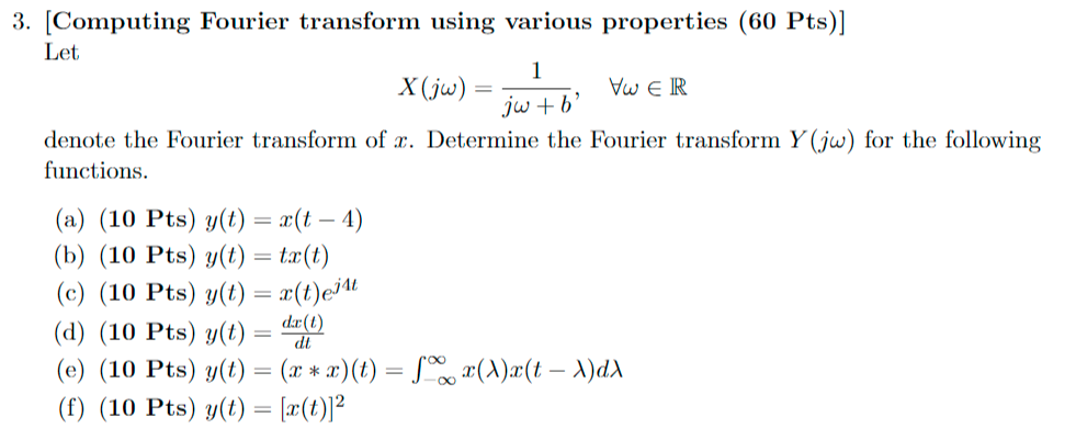 Solved 3. [Computing Fourier Transform Using Various | Chegg.com