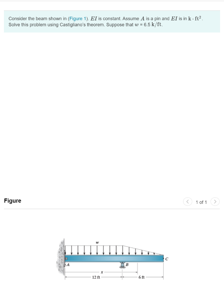 Solved Consider the beam shown in (Figure 1). El is | Chegg.com