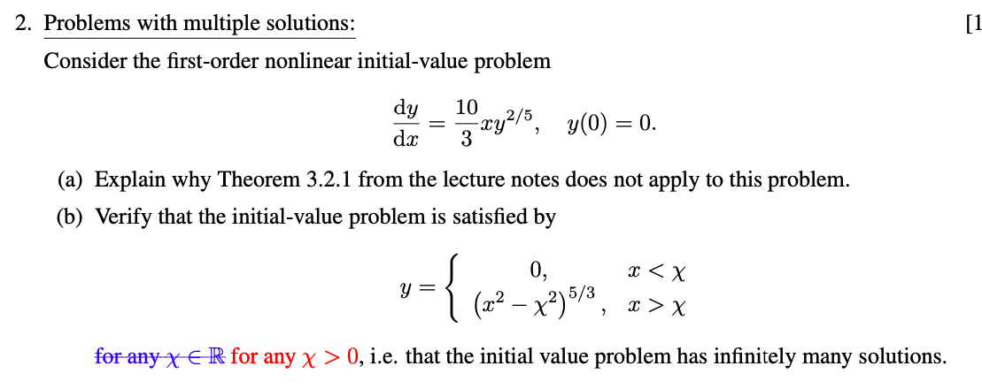 Solved 2. Problems With Multiple Solutions: Consider The | Chegg.com