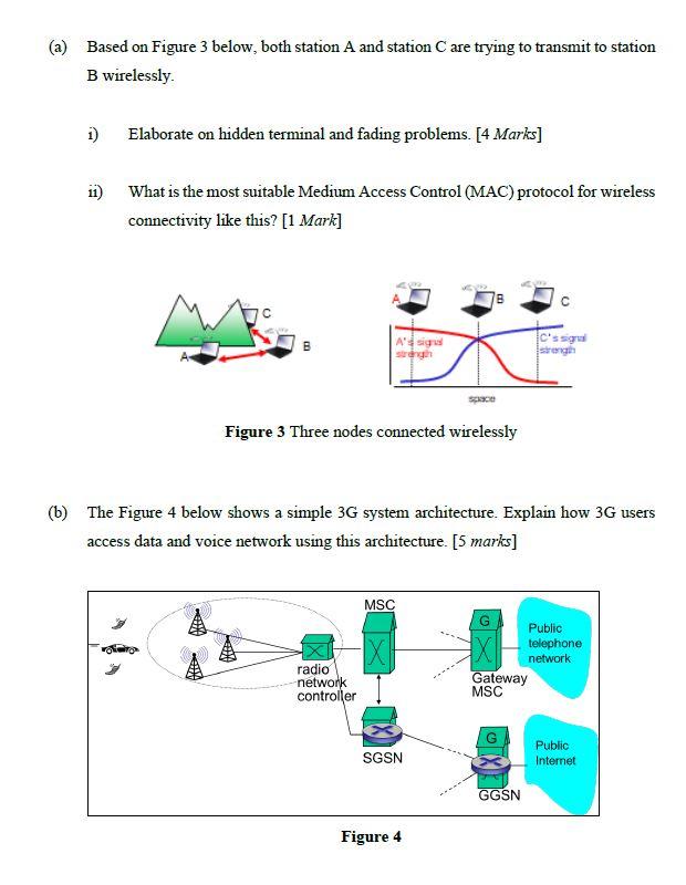 Solved (a) Based on Figure 3 below, both station A and | Chegg.com