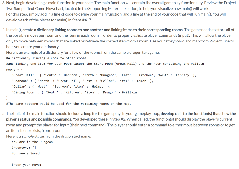 Solved PythonThe directions say I need to include a main() | Chegg.com