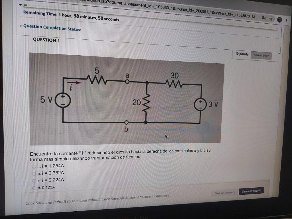 jsp?course_assessment_id=_195660_1&course_id=_206991_1&content_id=_11558870_1&... a Remaining Time: 1 hour, 38 minutes, 50 se