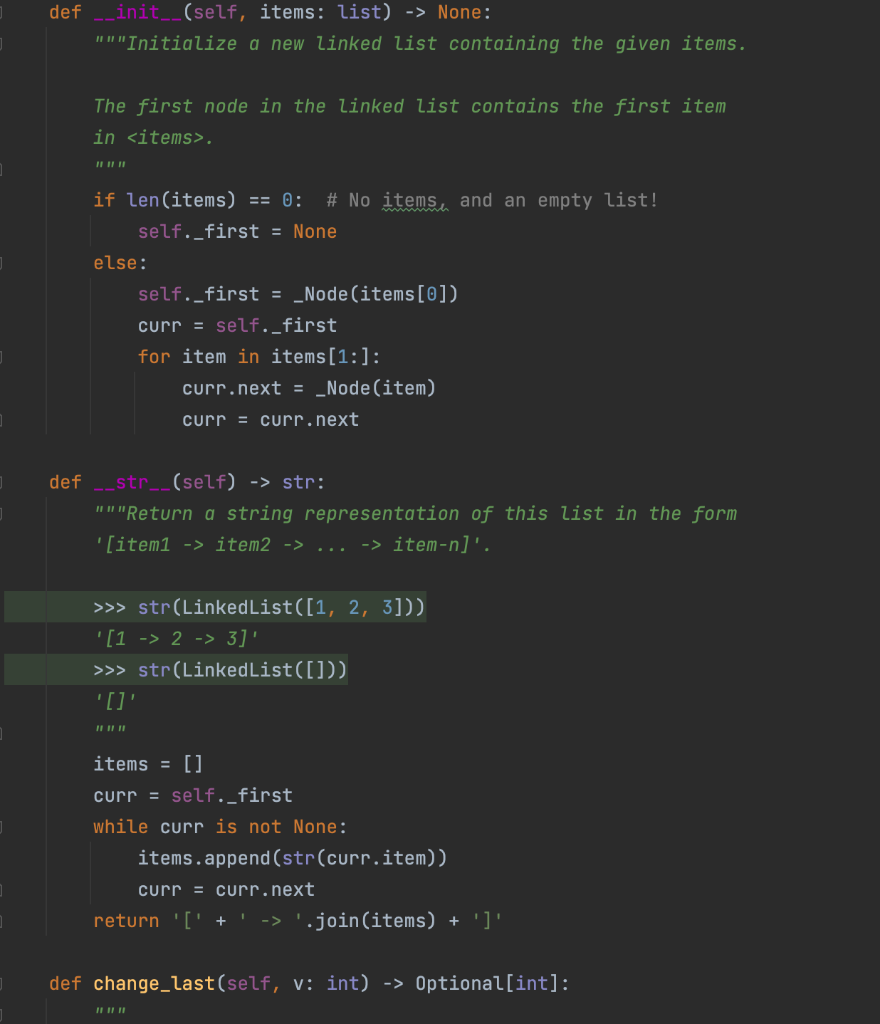 Solved from __future__ import annotations from typing import | Chegg.com