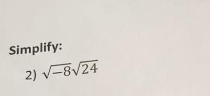 Solved Simplify: 2) ſ-8/24 | Chegg.com
