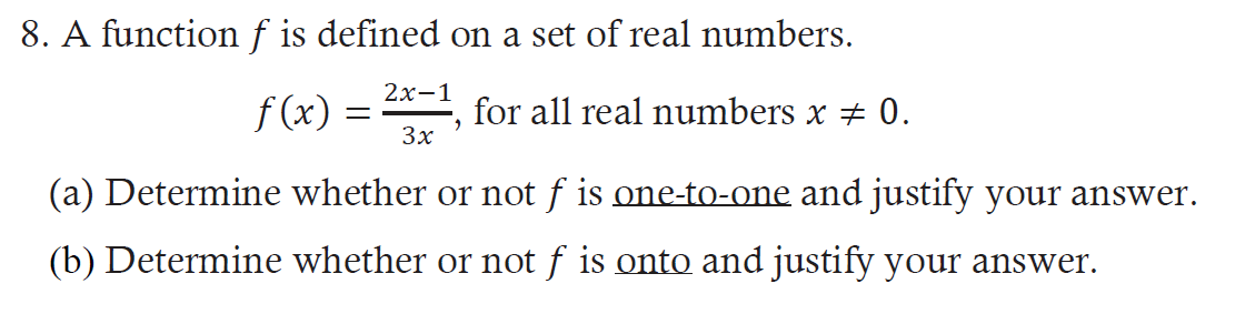 Solved 8. A function f is defined on a set of real numbers. | Chegg.com