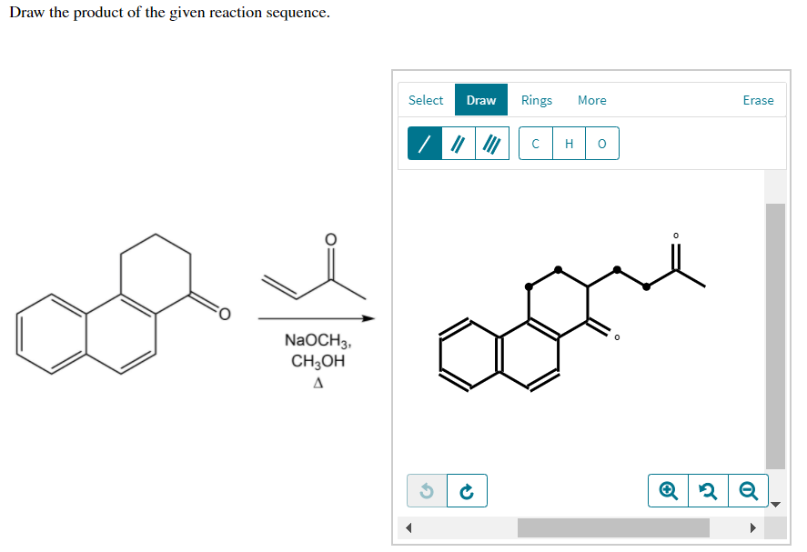 Solved Draw the product of the given reaction sequence.