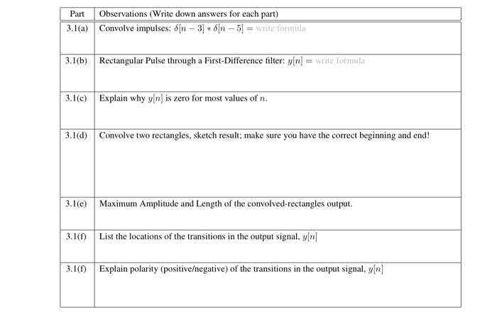 Solved 3.1 Discrete-Time Convolution In This Section, You | Chegg.com