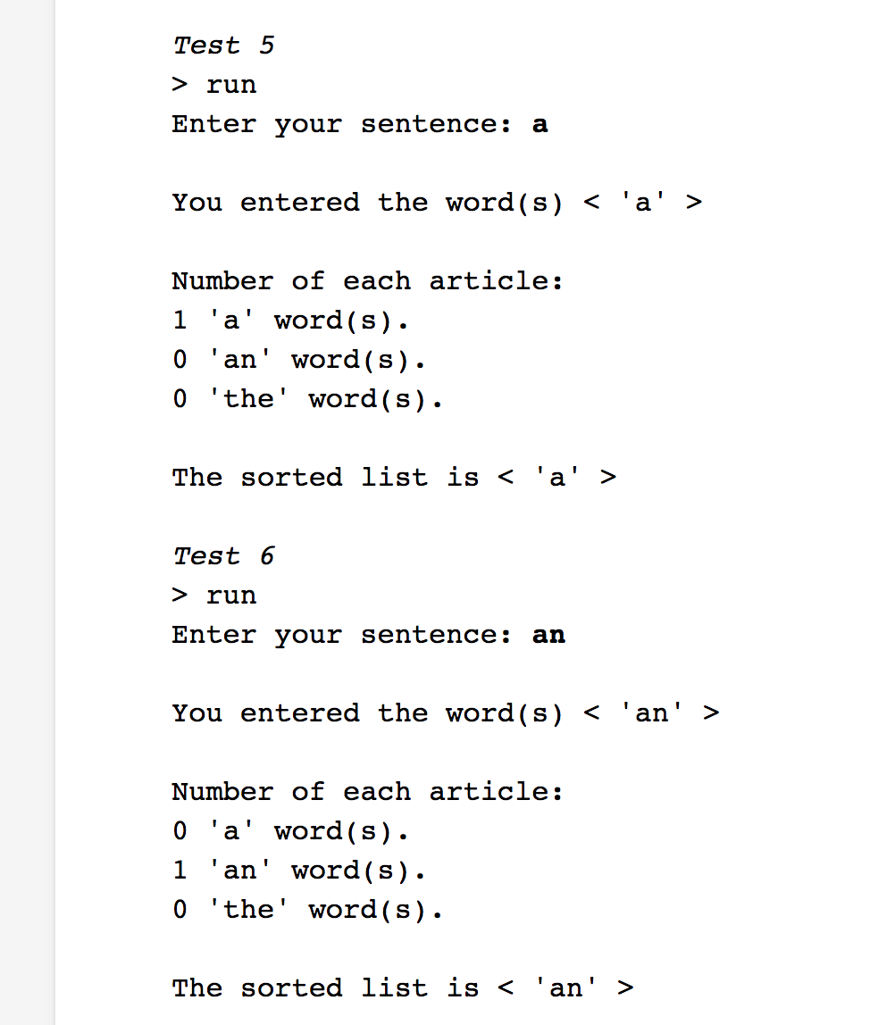 Solved Programming Assignment Write a program that will  Chegg.com