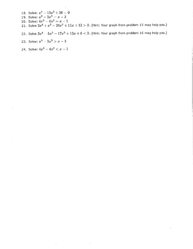 Solved 18. Solve: .* - 1302 +- 360 19. Solve: w-322-3 20. | Chegg.com