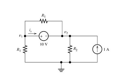 Solved Solve for the node voltages shown in the figure. Take | Chegg.com