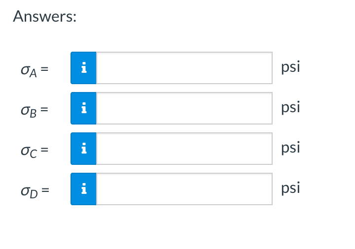 Solved A short rectangular post supports a compressive load | Chegg.com