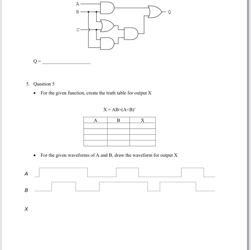 Solved 1. Question 1 . Simplify The Following Functions | Chegg.com