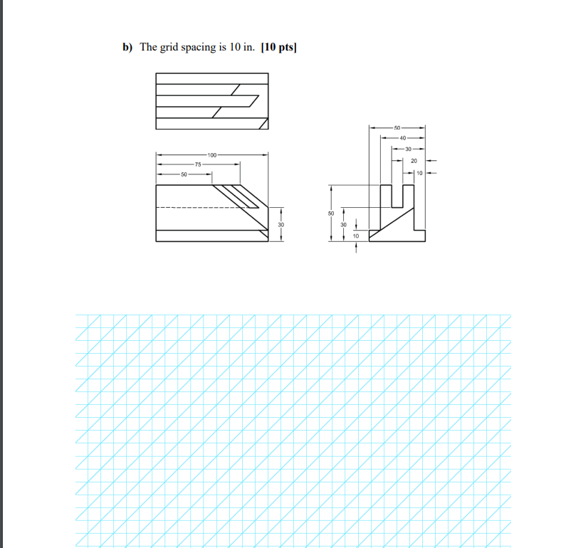 Solved Part 1 Oblique Pictorials • From the Multiview