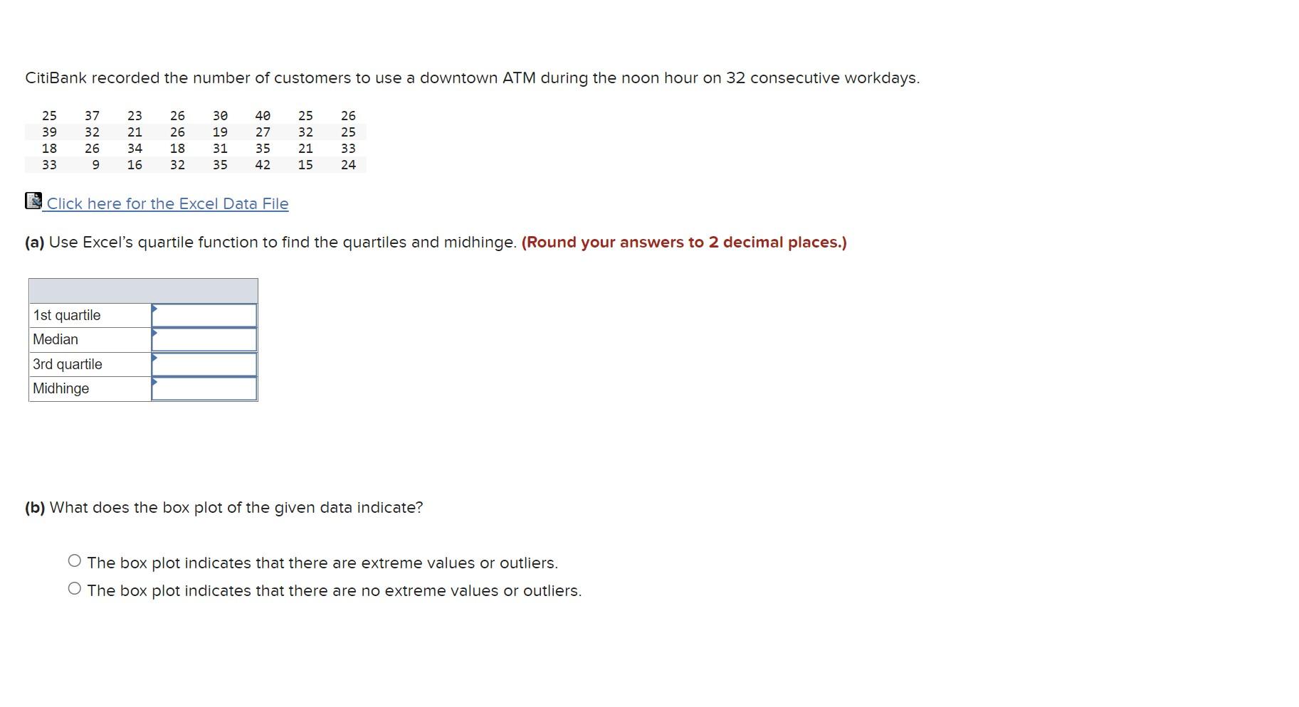 Solved Click Here For The Excel Data File a Use Excel s Chegg