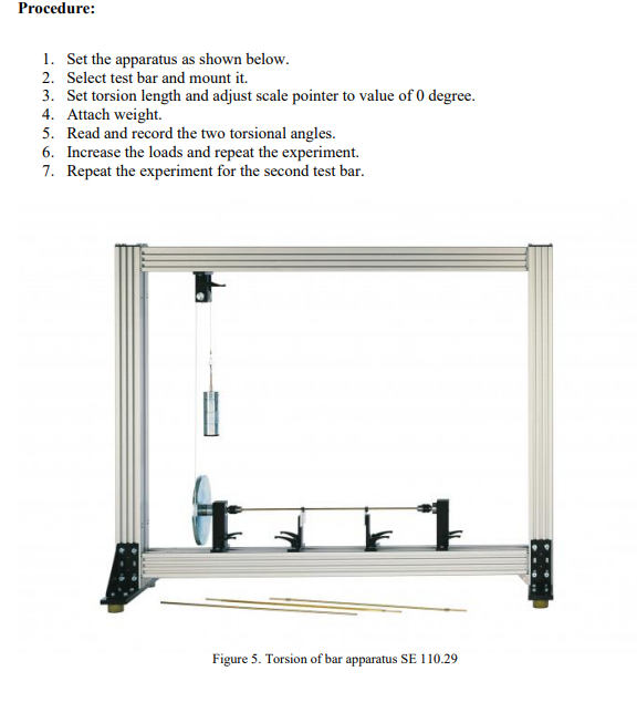 TASK DETAILS Experiment 7 Torsion Test Objective