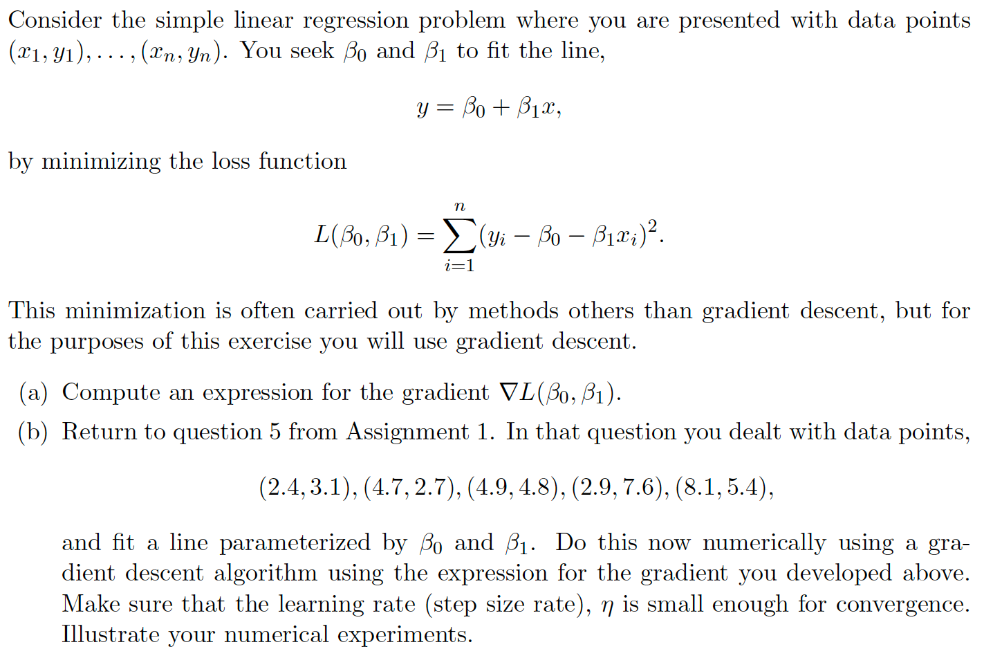 Solved Consider the simple linear regression problem where | Chegg.com