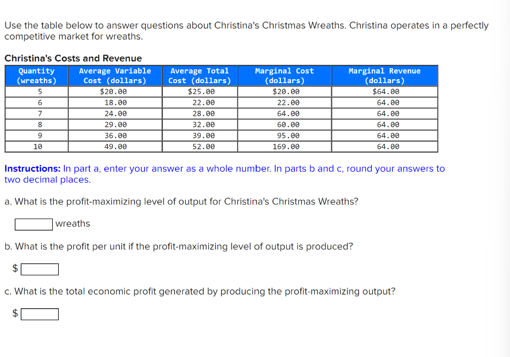 Solved Use the table below to answer questions about | Chegg.com
