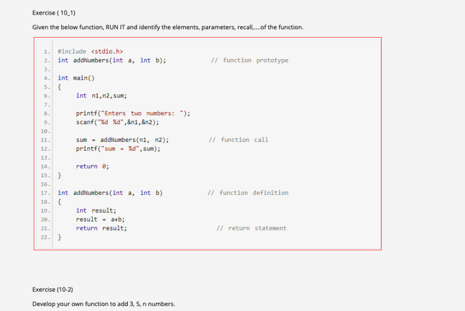 Solved Exercise ( 10_1) Given The Below Function, RUN IT And | Chegg ...