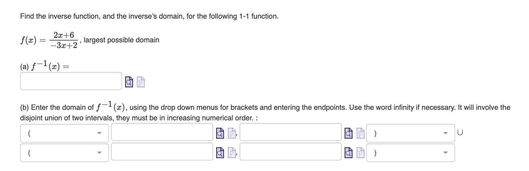 find the domain of the function cos inverse 2x - 1