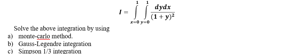 Solved Solve the above integration by | Chegg.com