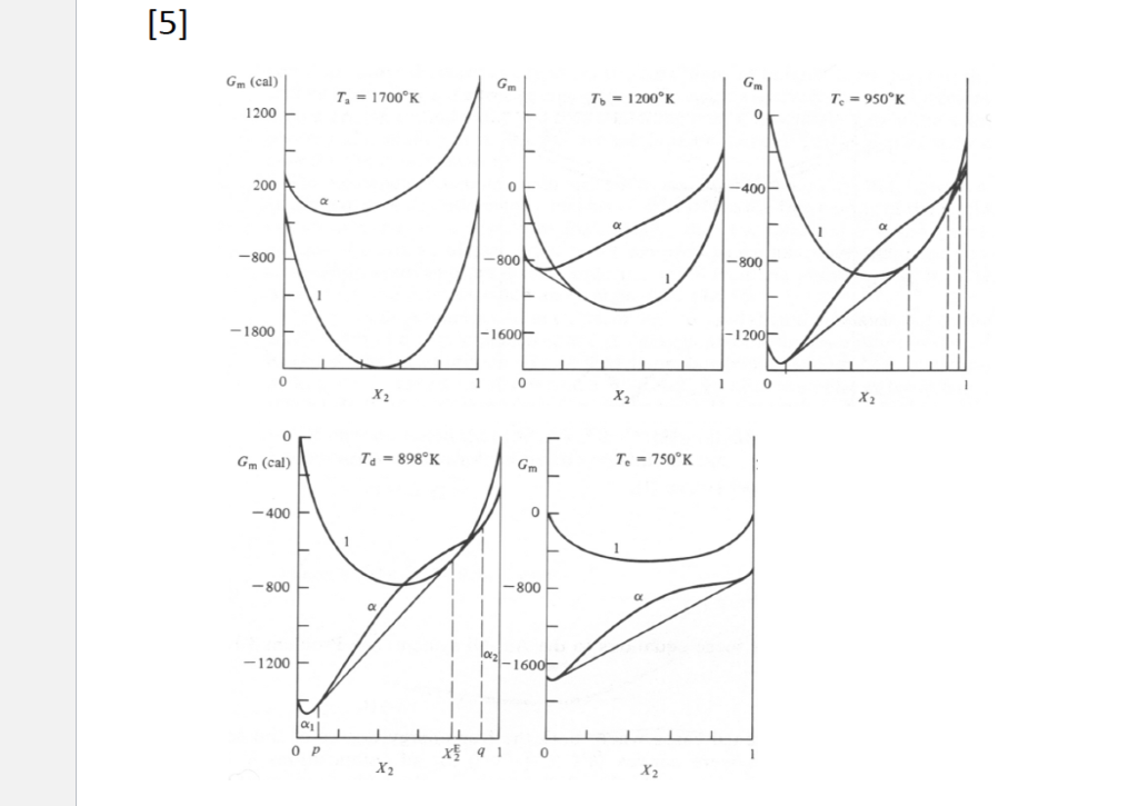 Create the phase diagram based on the free energy | Chegg.com
