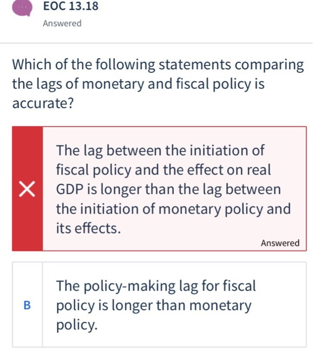 Solved ЕОС 13.18 Answered Which of the following statements | Chegg.com