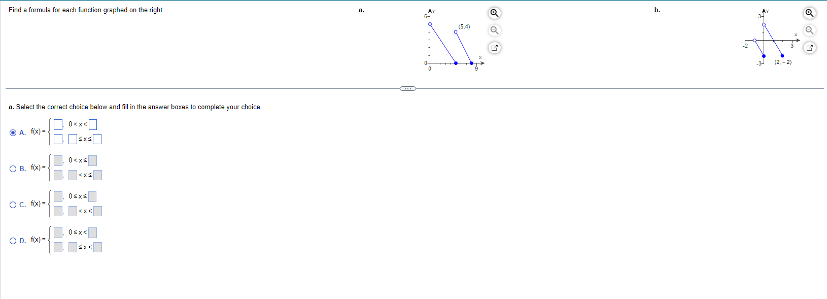 Solved Find A Formula For Each Function Graphed On The | Chegg.com